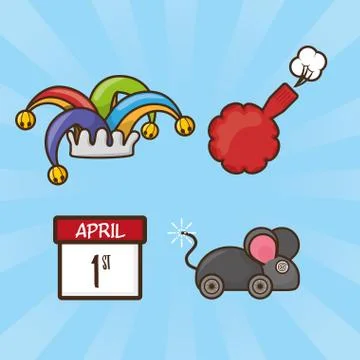 April fools day Stock Illustration