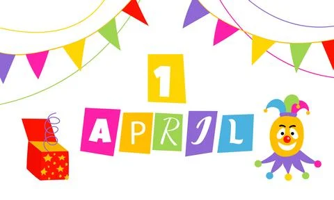 April fools day. Illustrazione stock