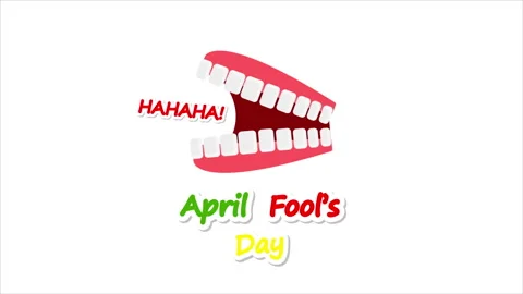 April fools day jaw Stock Footage 303867537