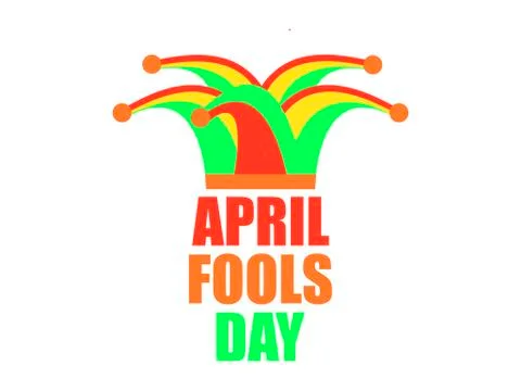 April Fools Day. Jester hat, cap and bells. Vector illustration Stock Illustration