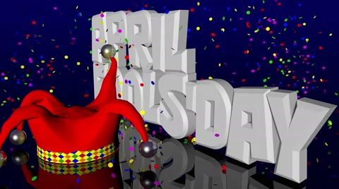 April fool's day title Video stock 61321576