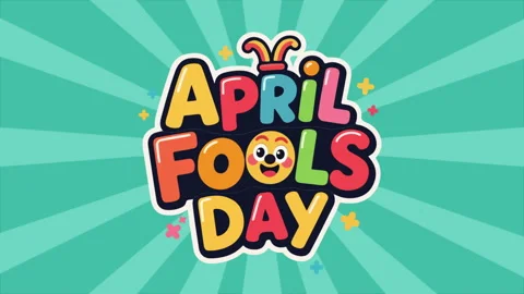 April Fools Day typography Stock Footage 331267599