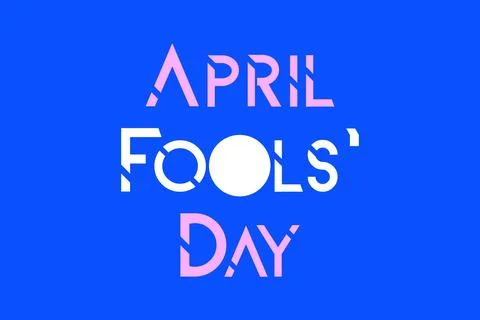 April Fools Day typography text vector design. Typography Poster Stock Illustration