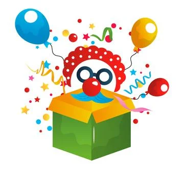 April fools day, vector cartoon illustration on the white background Stock Illustration