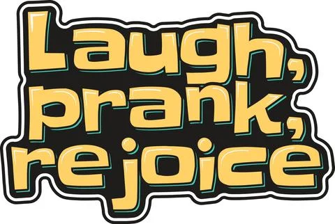 April Fools Lettering Vector Design Stock Illustration