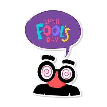 April fools poster Stock Illustration