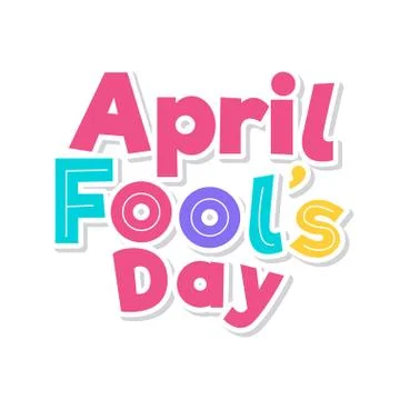 April fools poster Stock Illustration