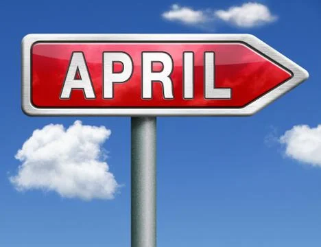 April Stock Illustration
