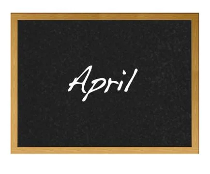 April. Stock Illustration