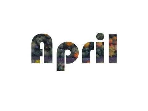 April Stock Illustration