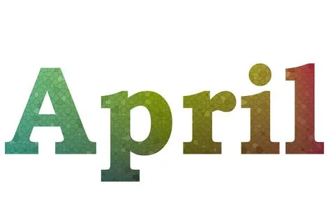 April Stock Illustration