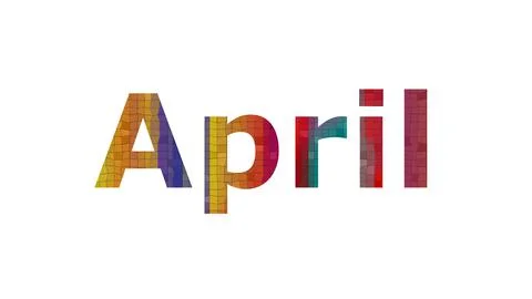 April Stock Illustration