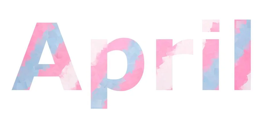 April Stock Illustration