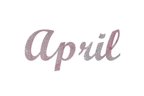 April Stock Illustration