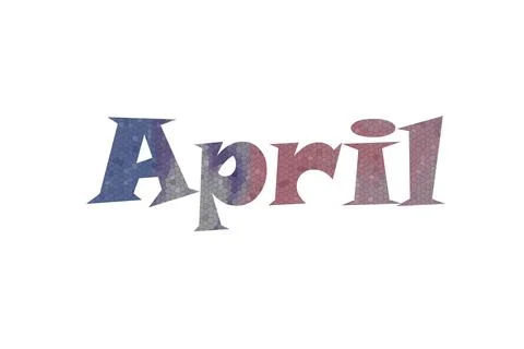 April Stock Illustration