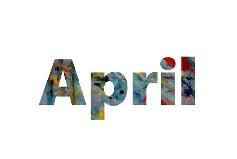 APRIL Stock Illustration