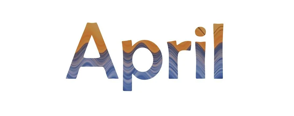 April Stock Illustration