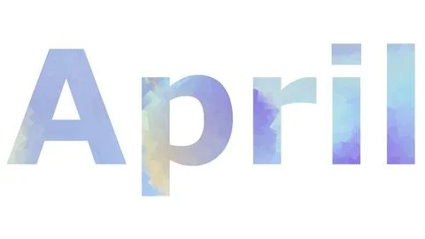 April Stock Illustration