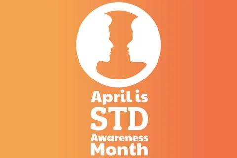 April is STD Awareness Month concept. Sexually Transmitted Diseases. Template Stock Illustration