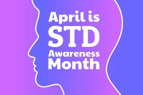 April is STD Awareness Month concept. Sexually Transmitted Diseases. Template Stock Illustration