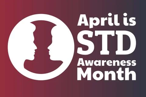April is STD Awareness Month concept. Sexually Transmitted Diseases. Template Stock Illustration