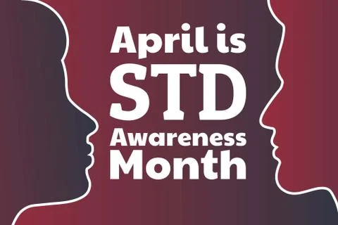 April is STD Awareness Month concept. Sexually Transmitted Diseases. Template Stock Illustration