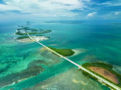 April view on Keys at Key West Stock Photos