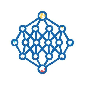 Apriori algorithm icon doodle illustration イラスト素材