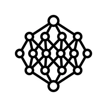 Apriori algorithm line icon vector illustration Stockillustratie