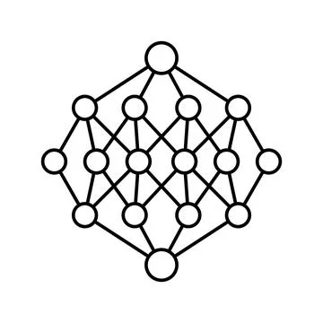 Apriori algorithm line icon vector illustration Stockillustratie