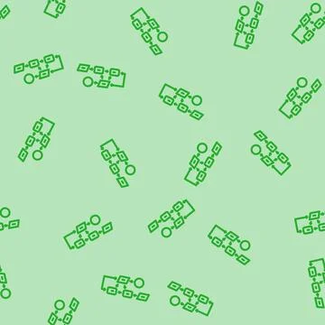 Apriori algorithm line vector seamless pattern Stock Illustration