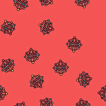 Apriori algorithm vector seamless pattern イラスト素材