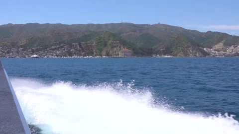 Aproaching Catalina Stock Footage 315424546