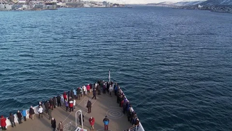 Aproaching Tromso Stock Footage 155453373