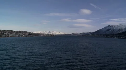 Aproaching Tromso Video stock 155453387