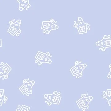 Apron clothing line vector seamless pattern Stock Illustration