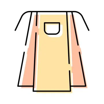 Apron for cooking and kitchen protective apparel Illustration