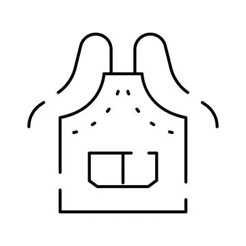 Apron for cooking and kitchen protective wear Illustration
