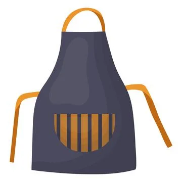 An apron for cooking. Vector illustration on a white background Stock Illustration
