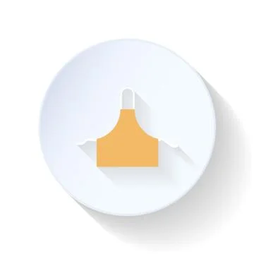 Apron flat icon Stock Illustration