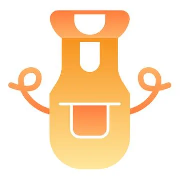 Apron flat icon. Kitchen apron color icons in trendy flat style. Protective Stock Illustration