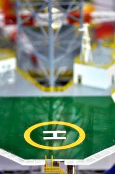 Apron of helicopter Stock Photos