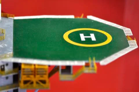 Apron of helicopter Stock Photos