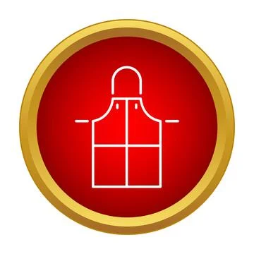 Apron icon illustration representing kitchen cooking protective wear Stock Illustration