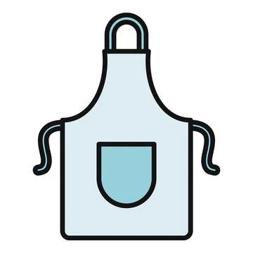 Apron icon representing cooking and housework Stock Illustration