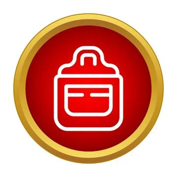 Apron icon representing cooking, kitchen, and chef attire Stock Illustration