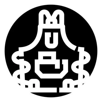 Apron icon representing workwear garment protection Stock Illustration
