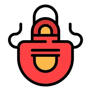 Apron icon vector flat Stock Illustration