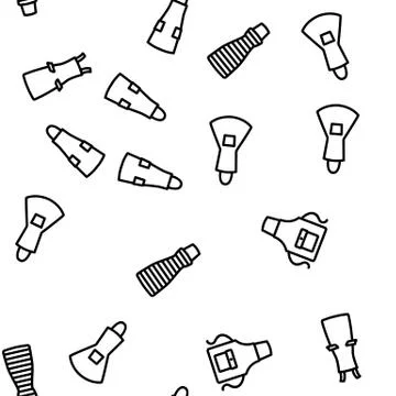 Apron Kitchen Cloth Vector Seamless Pattern Stock Illustration