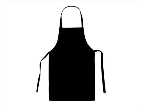 Apron silhouette vector art Stock Illustration